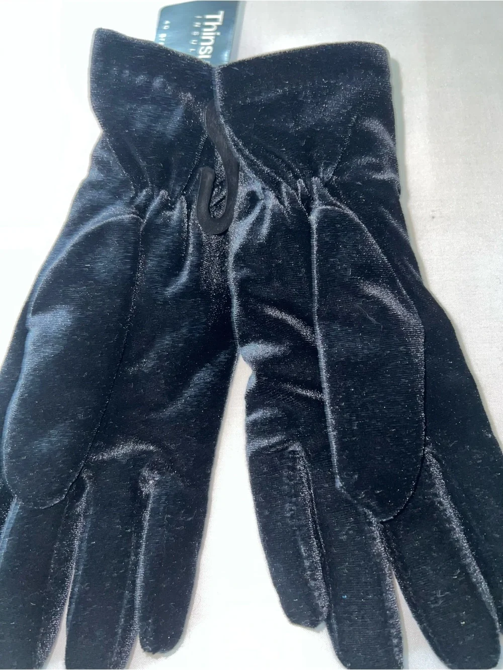 3M Thinsulate Black Velvet Insulated Women's Gloves